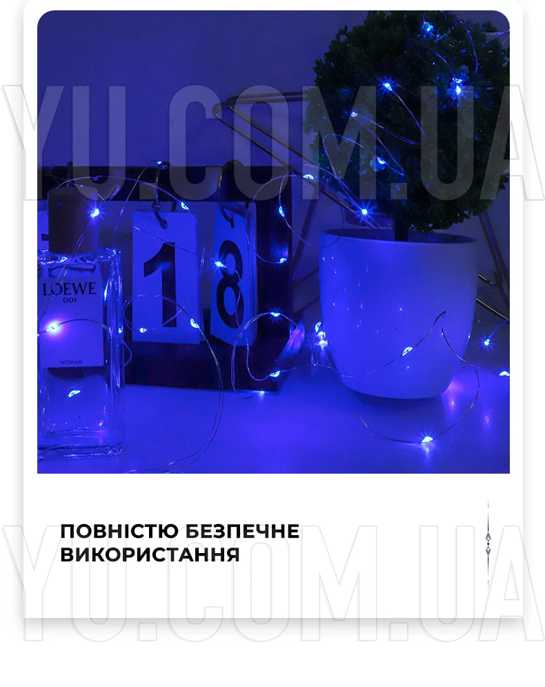 Гірлянда мідний дріт (краплі роси) B BLUE 30 Led 3 метри працює від батарейок + USB (синє світло) Гірлянда мідний дріт (краплі роси) B BLUE 30 Led 3 метри працює від батарейок + USB (синє світло)